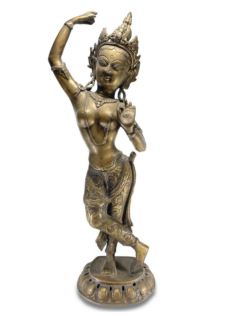 Antique Tibetan bronze sculpture (1 of 4)