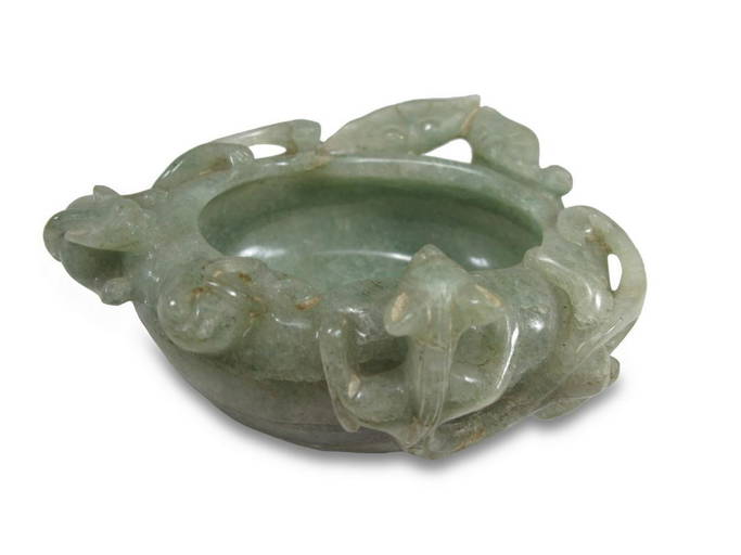 Antique Chinese probably jade ashtray (0244) on Jun 09, 2022