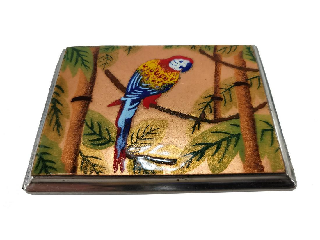 Vintage German enamel on metal cigar box (1 of 7)
