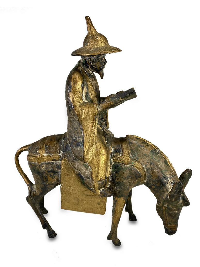 Antique Chinese gilt iron sculpture (1 of 4)