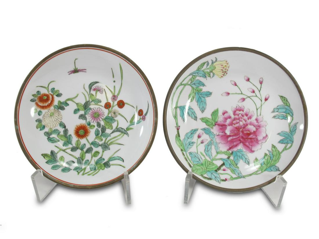 Japanese porcelain & metal plates painted for Trifles (1 of 6)