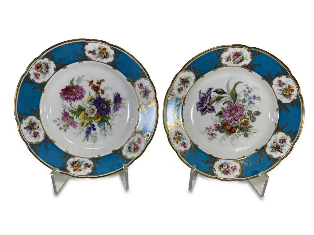 Bavaria, Germany pair of porcelain plates (1 of 6)