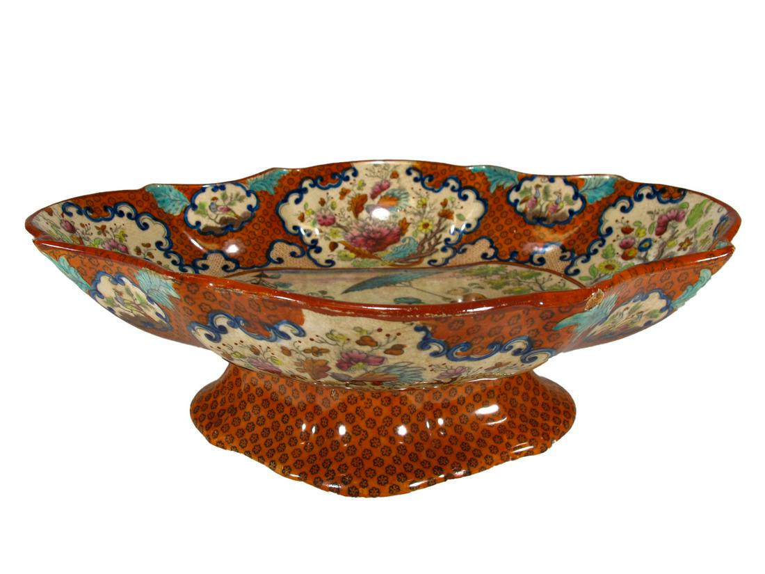 Antique Oriental ceramic tray (1 of 10)