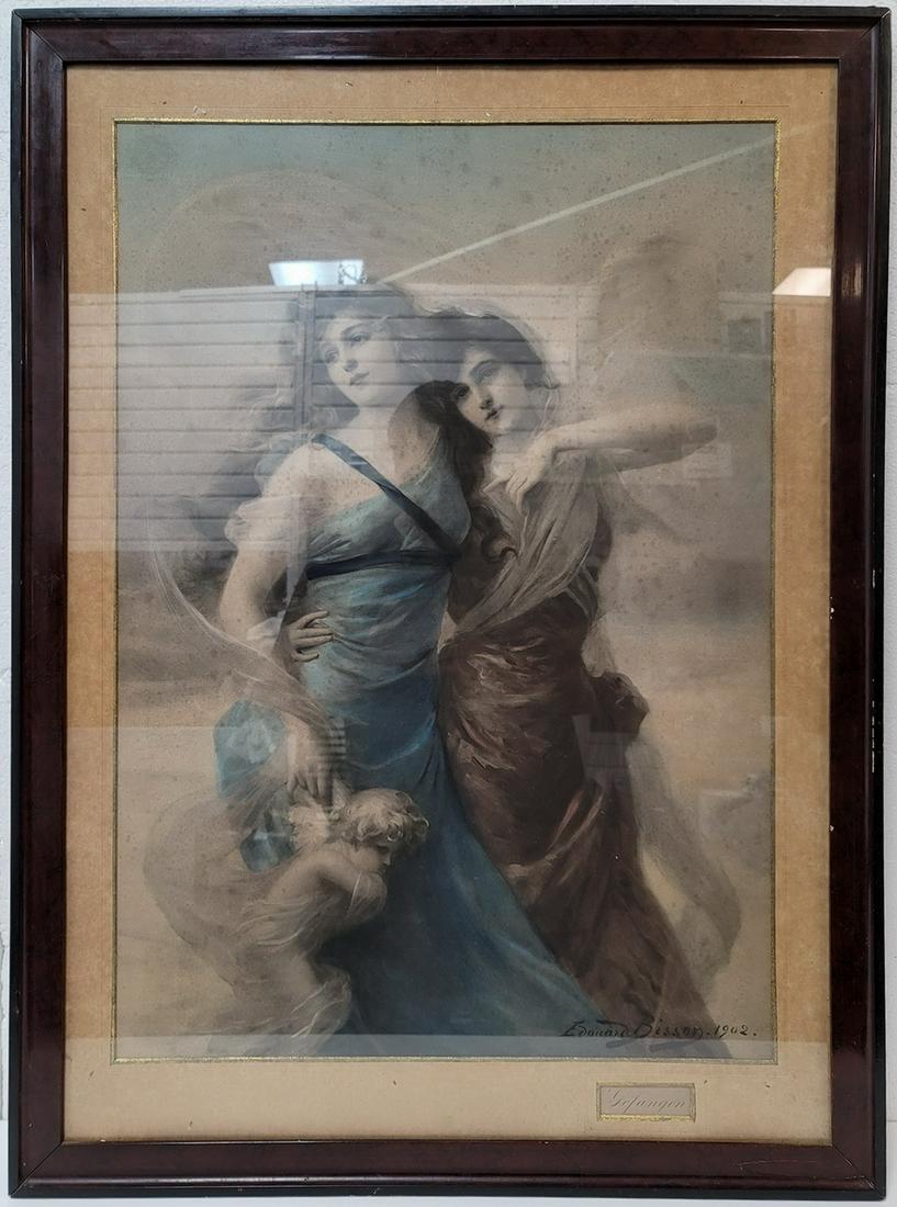 Vintage Edouard BISSON (1856-1939) print (1 of 4)