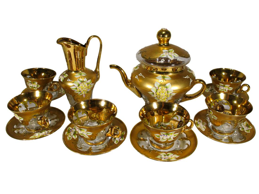 Vintage Venetian glass set (1 of 12)