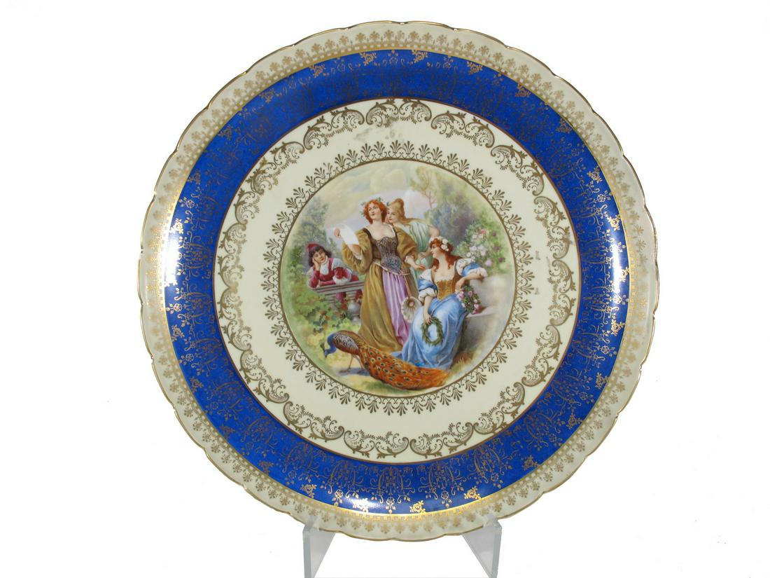 Probably German porcelain plate, marked (1 of 5)
