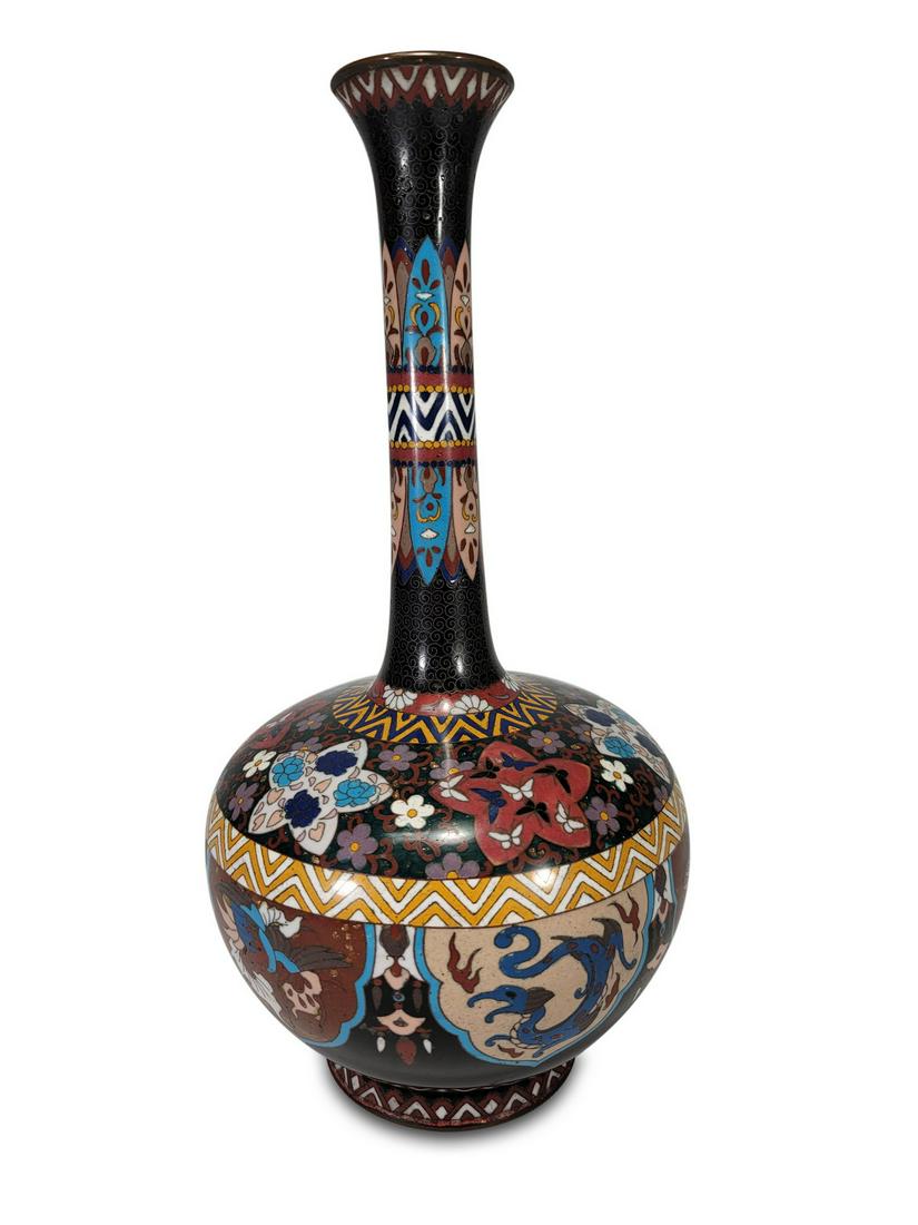 Antique Oriental cloisonne vase (1 of 5)