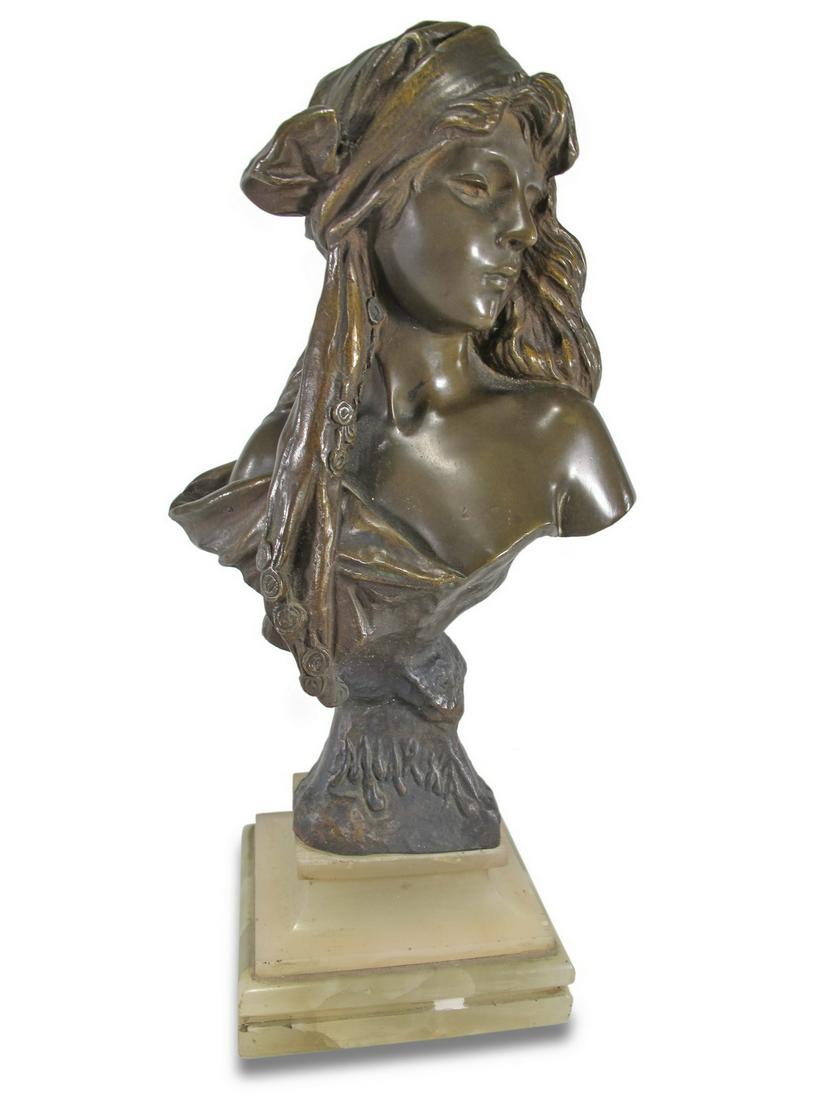 Emmanuel VILLANIS (1858-1914) Miarka bronze bust (1 of 8)