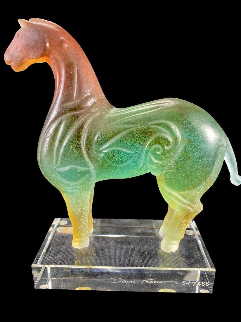 Daum, France Le Cheval Chinese glass horse (1 of 6)
