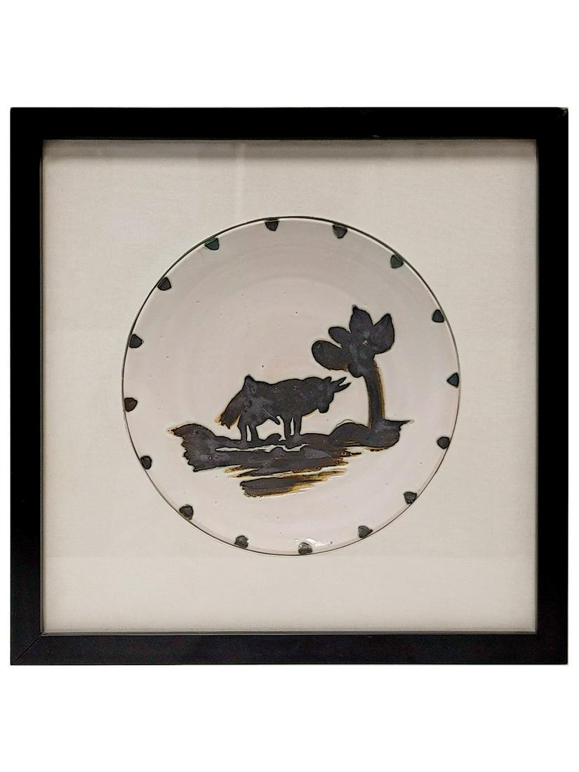 Picasso Madoura Bull Under the Tree ceramic plate (1 of 5)