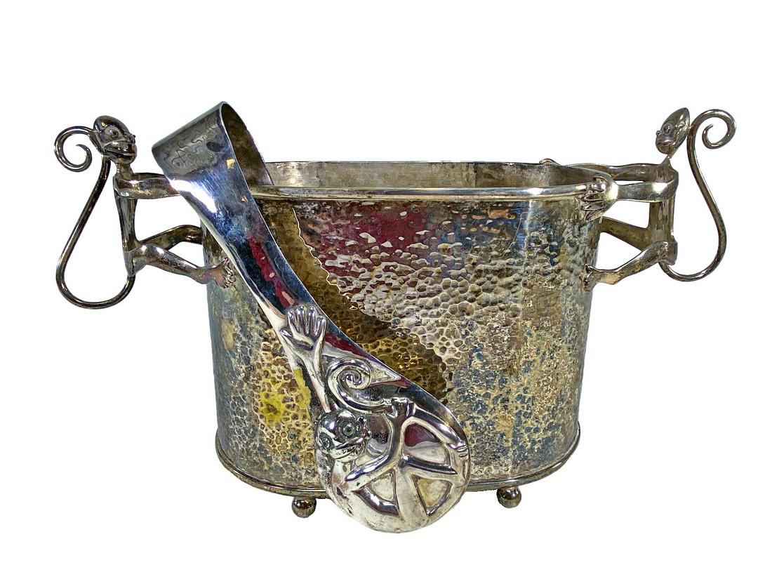 Los Castillo Mexican Silverplate Ice Bucket (1 of 8)