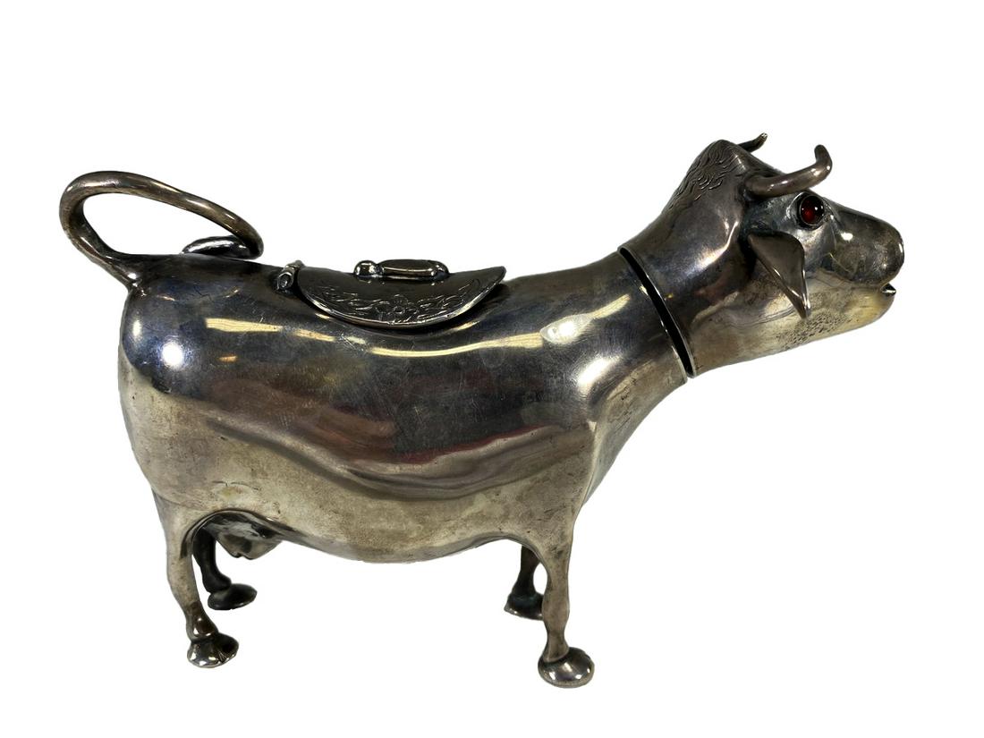 Antique Dutch Silver Cow-Form Creamer (1 of 8)