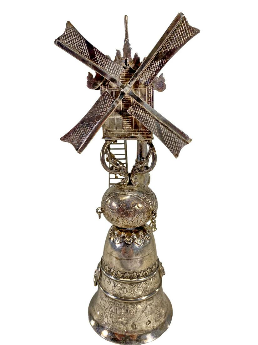 Antique Dutch 835 Silver Stirrup Cup (1 of 11)