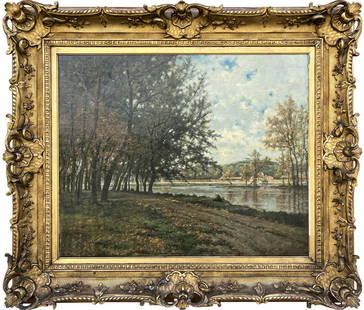 Stanislas LEPINE (1835-1892) French Oil on Board Painting: Stanislas LEPINE (1835-1892) French Oil on Board Painting. Size; 43 1/4 x 50 1/2 in with frame. 31 x 37 in without frame. TO SHIP THIS ITEM IN USA OR INTERNATIONAL, PLEASE CONTACT THE SHIPPERS : 1)