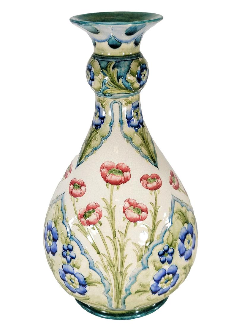 Moorcroft Florian Pottery Vase, circa 1920 signed (1 of 4)