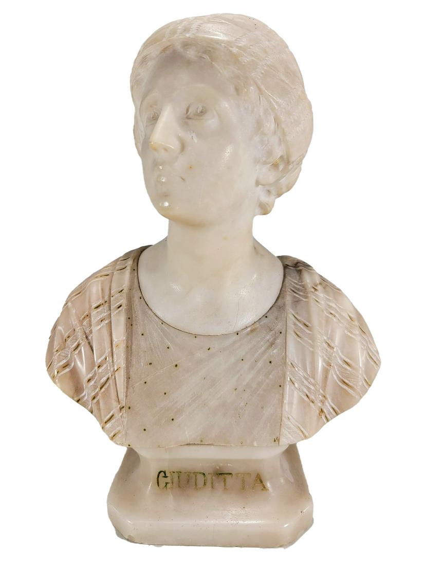 Antique Alabaster bust by Prof. G. BESFI (1 of 8)