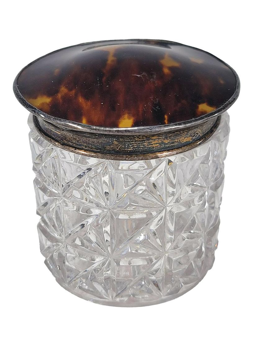 Mappin & Webb, London Sterling Silver & Crystal Jar (1 of 8)