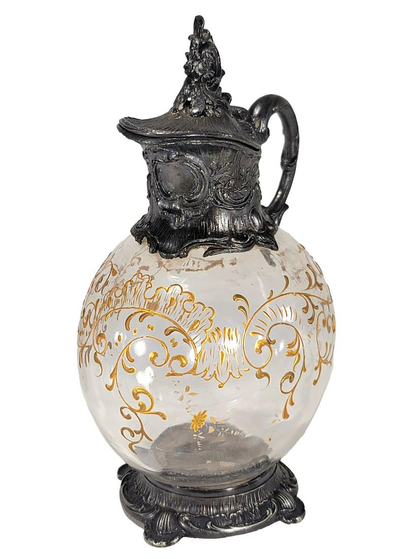 German WMF Silverplate & glass jug (1 of 7)