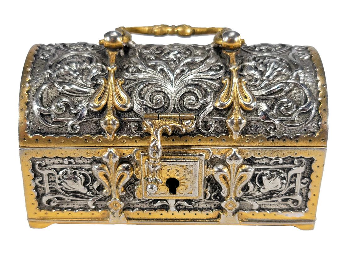 Antique European Bronze trunk (1 of 4)