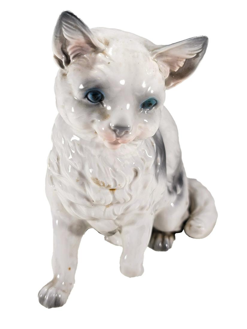 German Cat Porcelain Lamp (1 of 6)