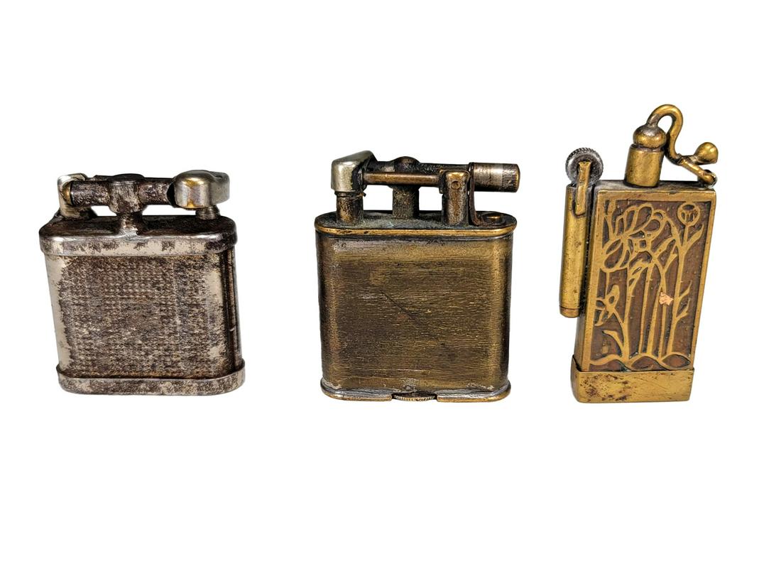 Antique set of 3 Lighters (1 of 3)