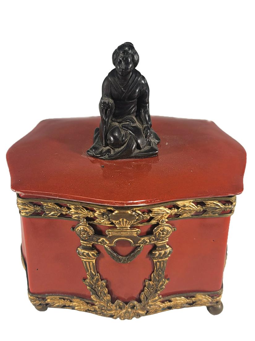 Antique German Porcelain & Bronze Box (1 of 9)