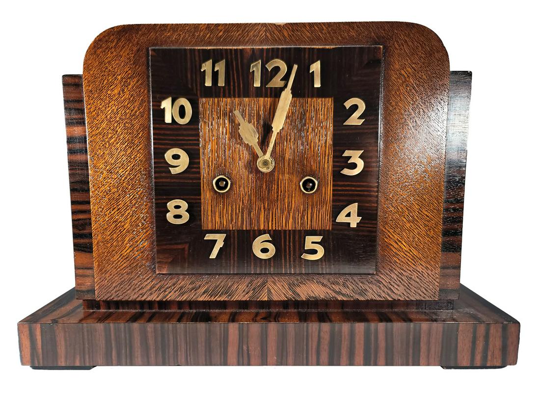 Wurttemberg Junghans Mahogany & Oak Clock (1 of 10)