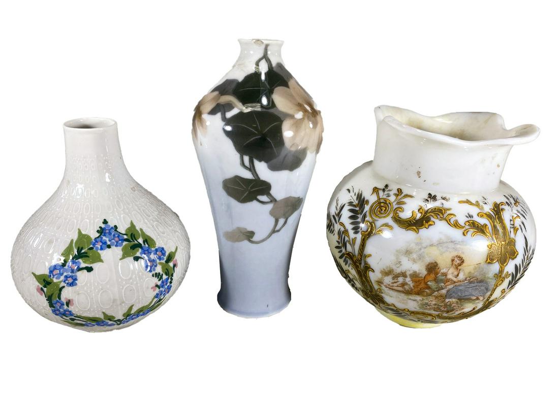 Set of 3 Rosenthal, B & G and Other Vases (1 of 12)