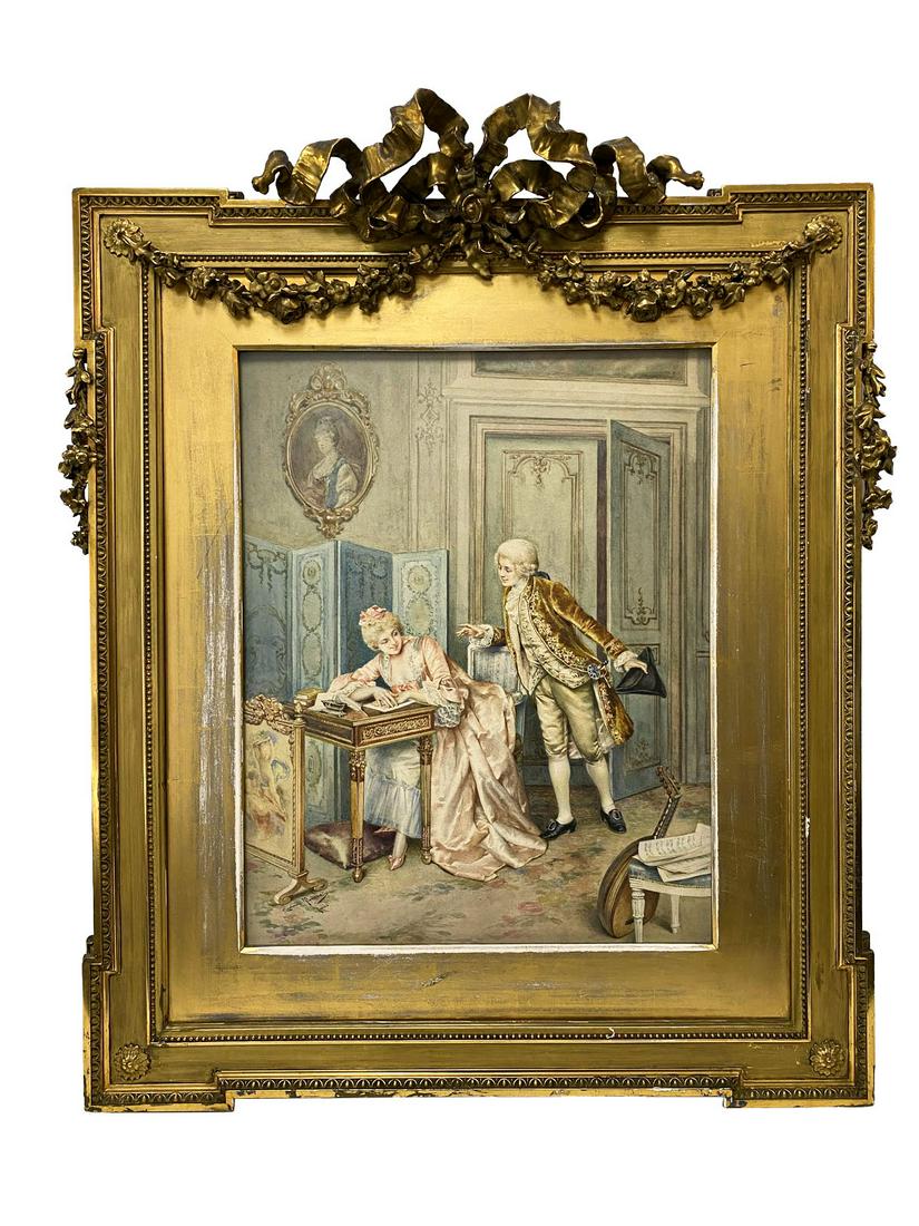 Casimiro TOMBA ALDINI (1857-1929) Italian Watercolor (1 of 9)