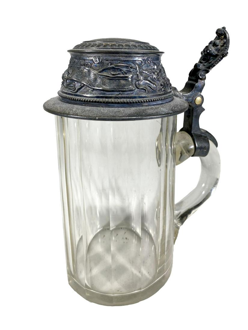 Antique German Metal & Glass Beer Stein (1 of 7)