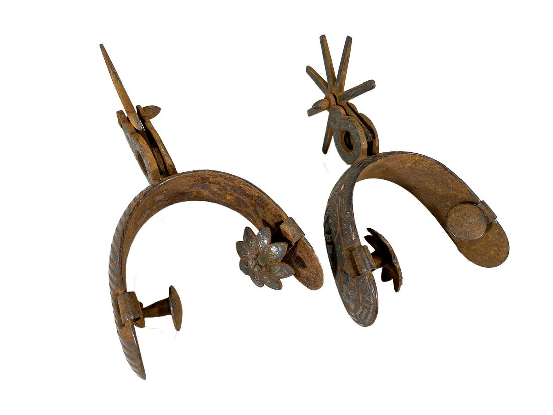 2 Antique Iron pair of Spurs (1 of 7)