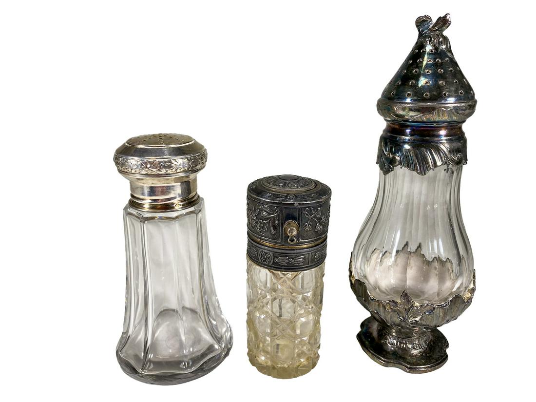 2 French Galia Christofle & 1 Tetard Fres Silver: 2 French Galia Christofle & 1 Tetard Fres Silver. Tetard: 5 3/8 x 2 7/8 in. Galia 1: 7 1/2 x 2 5/8 in. Galia 2: 4 3/8 x 1 3/4 in. TO SHIP THIS ITEM IN USA OR INTERNATIONAL, PLEASE CONTACT THE SHIPPERS