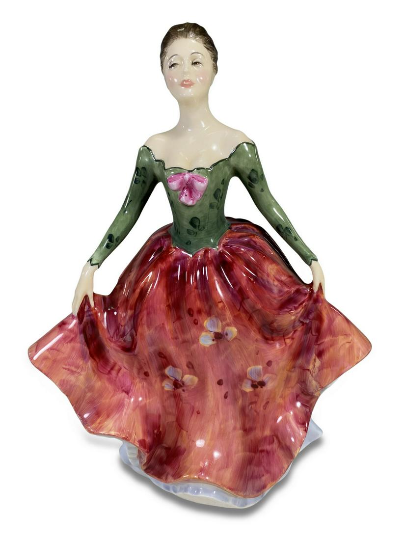 Royal Doulton lady porcelain statue (1 of 5)