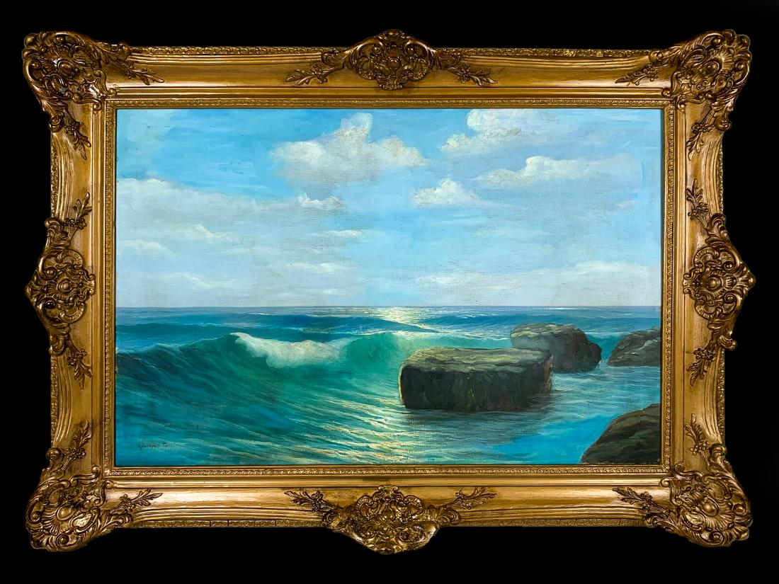 Giuseppe TAITI (1894-1963) Italian oil on canvas (1 of 6)