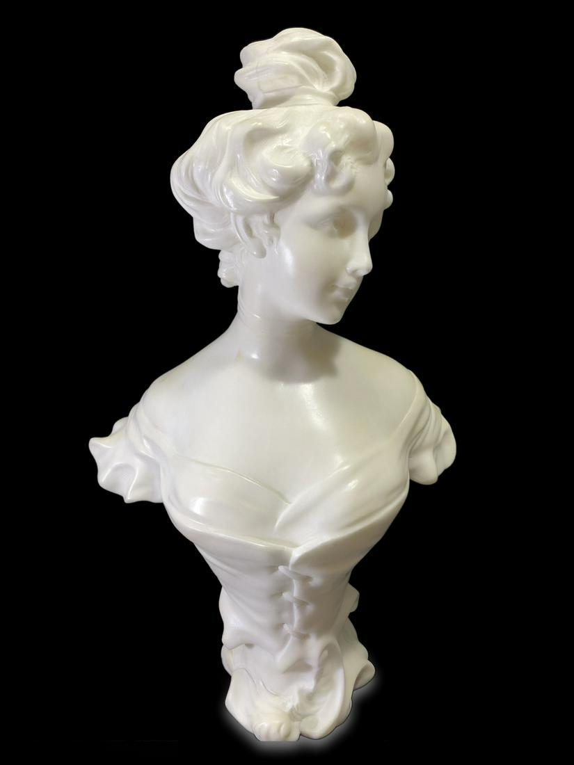 Camille LEFEVRE (1853-1947) French marble bust (1 of 5)