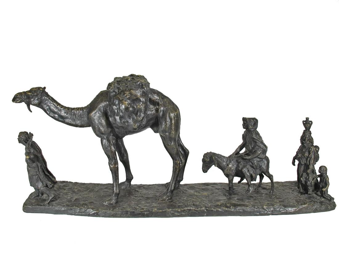 Eugene Leon LHOEST (1874-1937) Orientalist bronze sculpture (1 of 7)