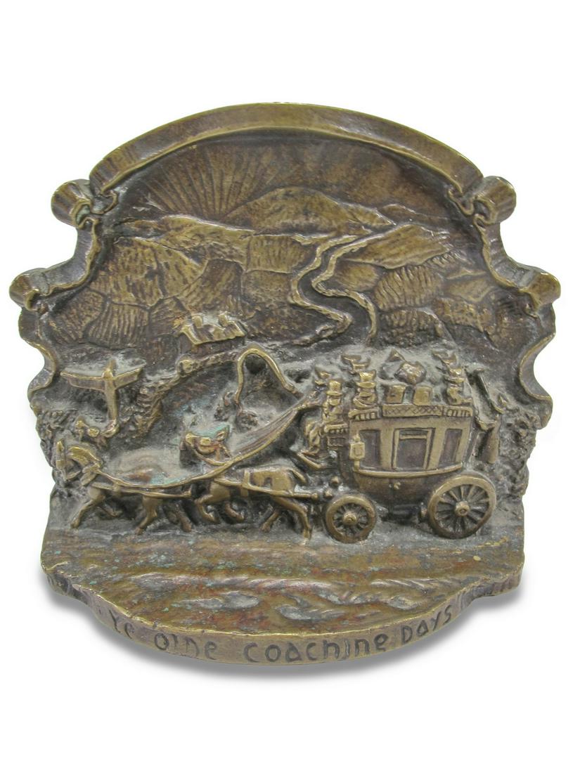 Antique bronze bookend from England (1 of 6)