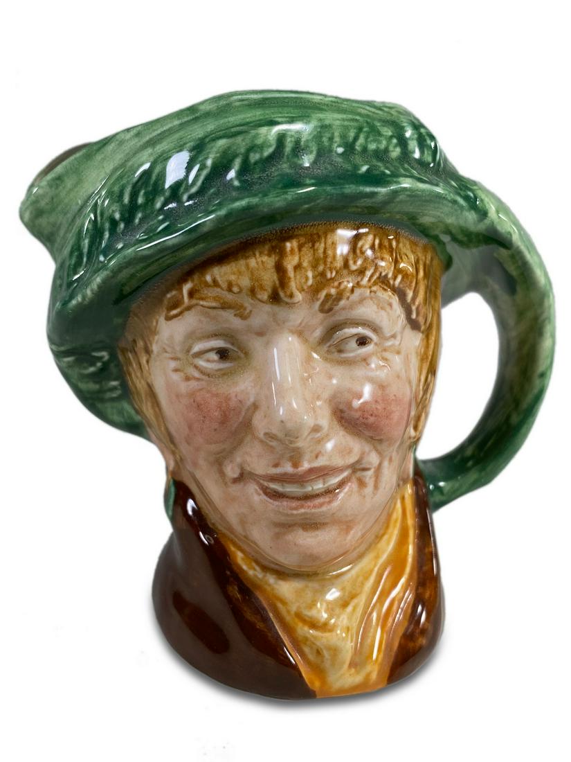 Royal Doulton, Arriet Toby Jug: Royal Doulton, Arriet Toby Jug. 3 1/4 x 3 3/8 x 2 5/8 in. TO SHIP THIS ITEM IN USA OR INTERNATIONAL, PLEASE CONTACT THE SHIPPERS : 1) UPS store1937- David Reiser -754-263-0780, auctions1937@gmail.com,