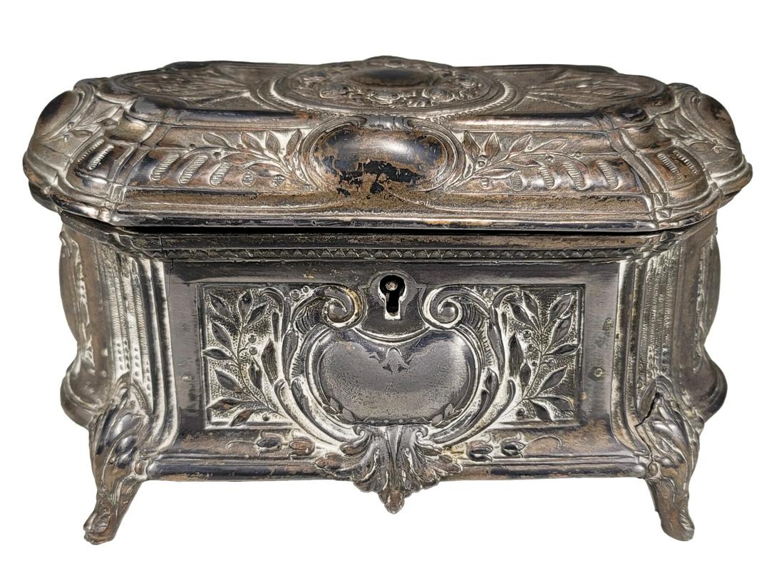 L & F Antique Silverplate Box (1 of 9)