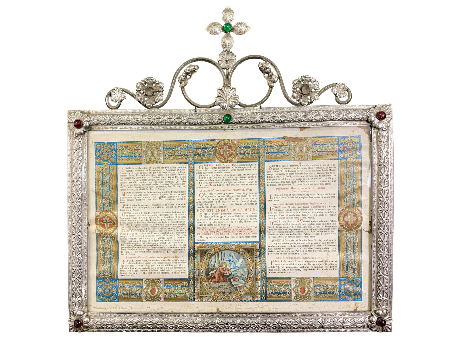 Antique European silverplated metal picture frame (1 of 4)