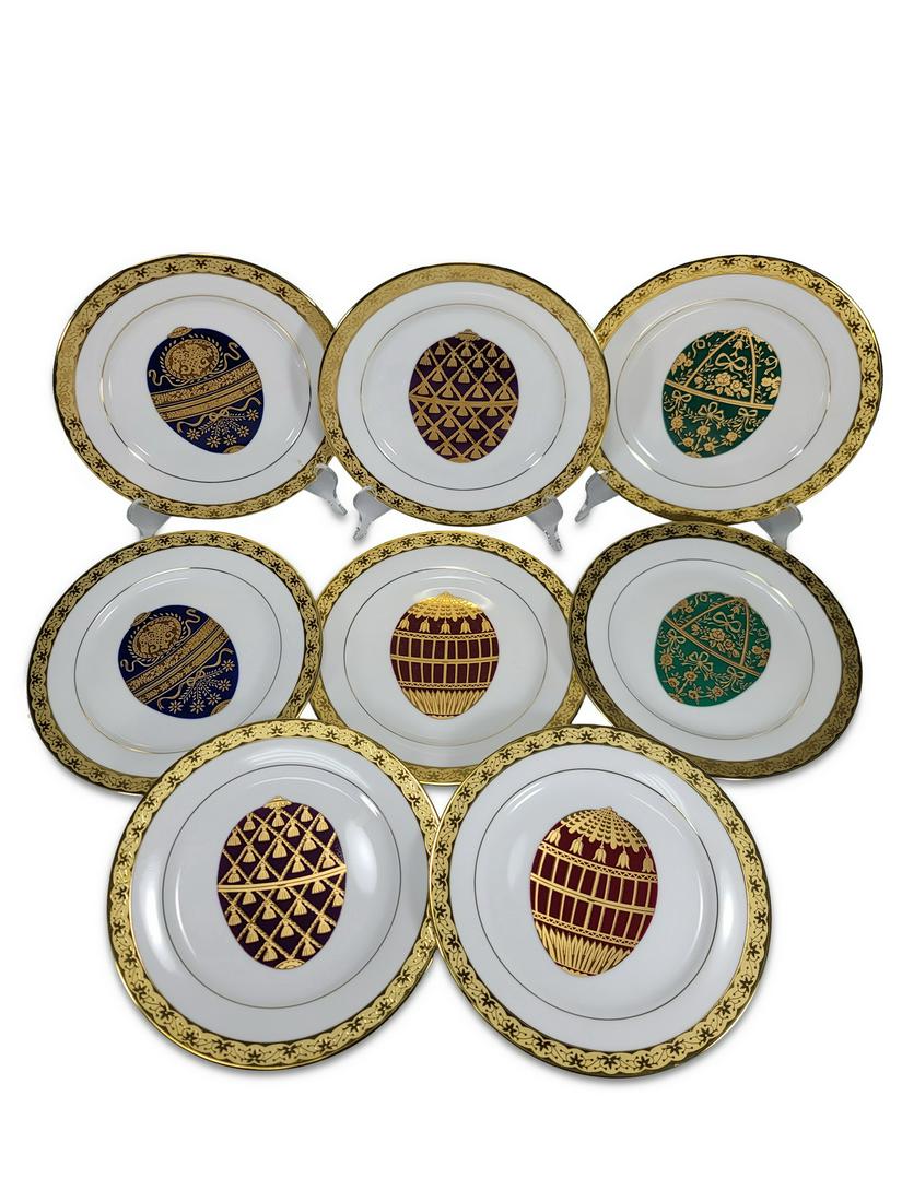 8 Vintage Muirfield Celebrity Faberge Egg plates (1 of 6)