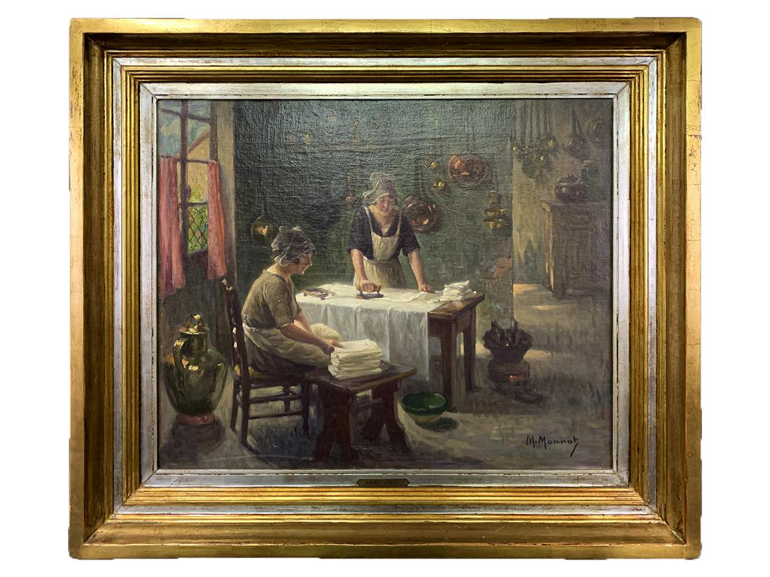 Maurice Louis MONNOT (1869-1937) French oil on canvas (1 of 5)