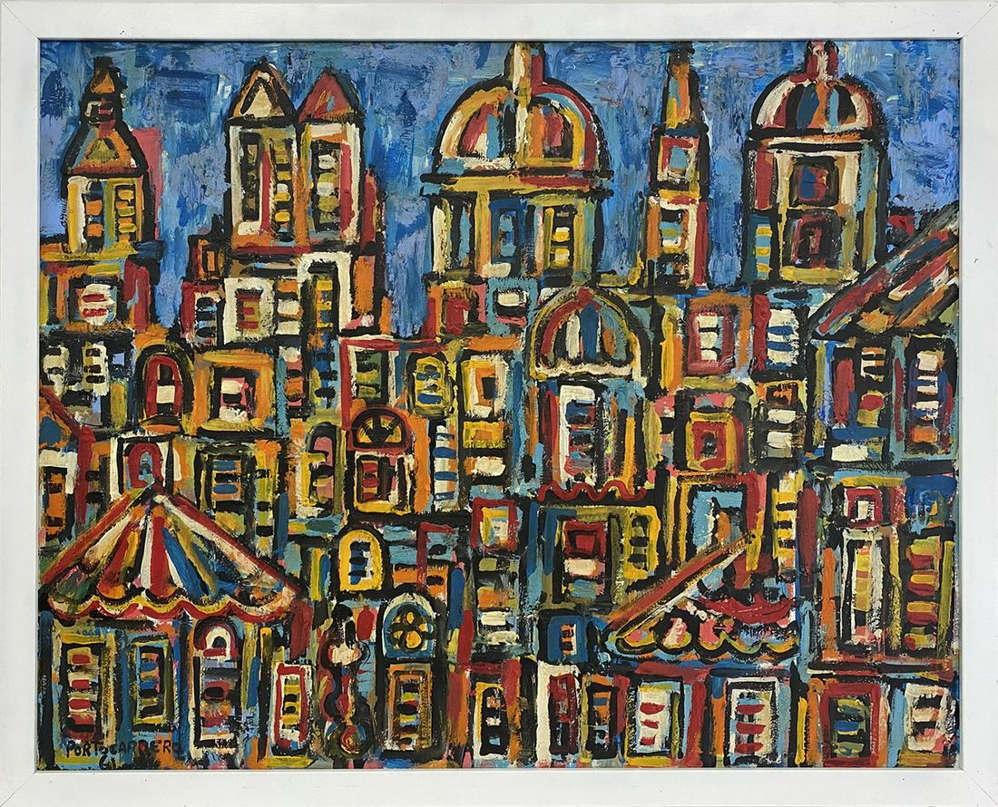 Rene Portocarrero (1912-1985) Cuban painting (1 of 4)