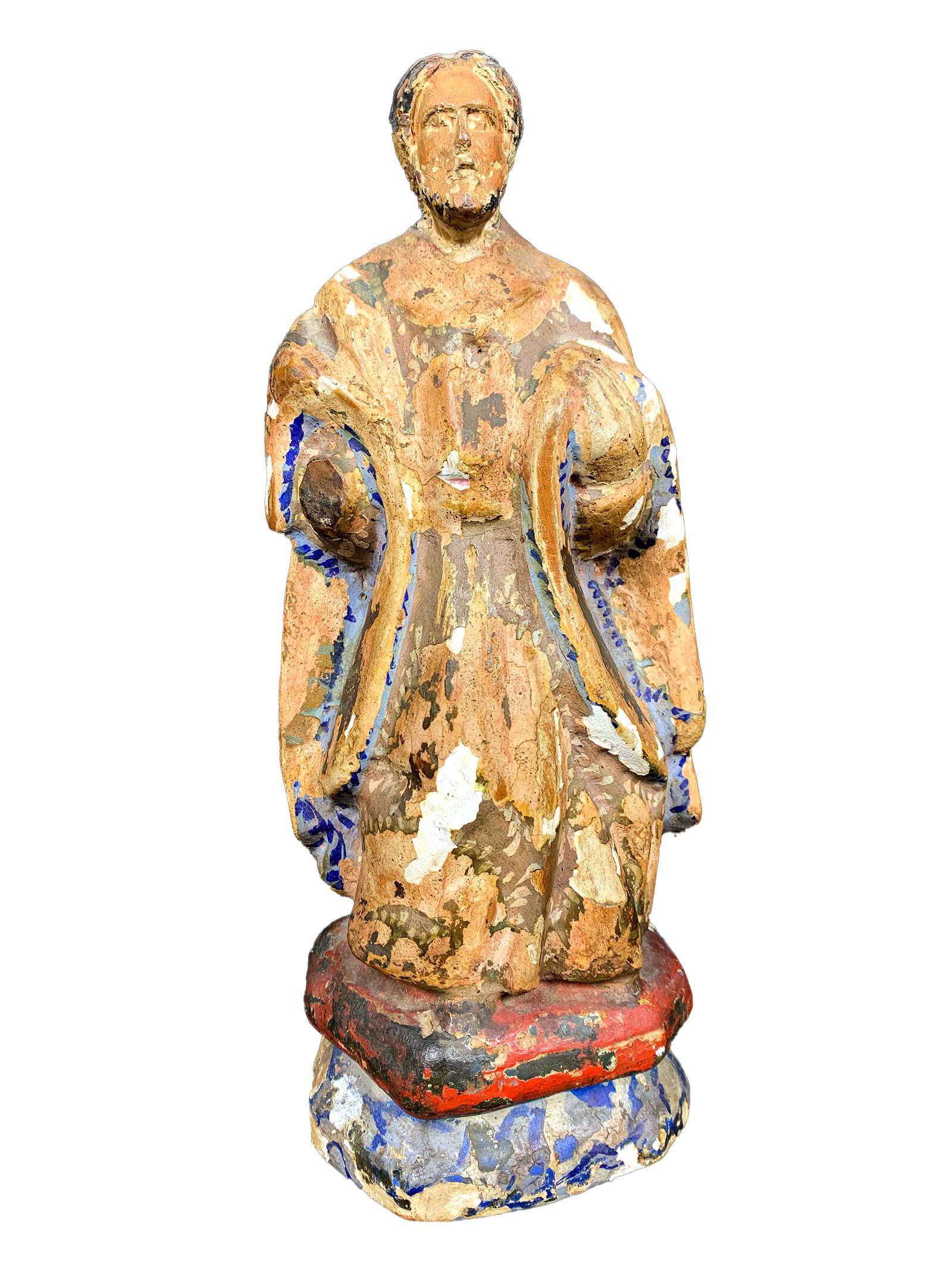 Antique Religious plaster sculpture (1 of 9)