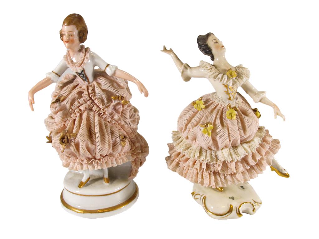 Antique Pair Of German Porcelain Ballerinas Auction