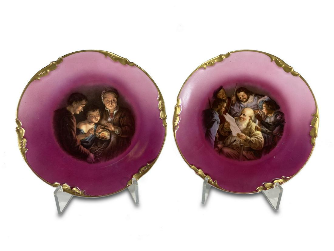 Vintage Pair of German Porcelain Plates (1 of 5)