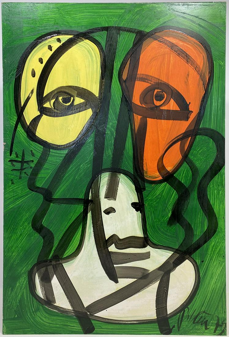 Peter Robert KEIL (1942) German Painting: Peter Robert KEIL (1942) German Painting. 36 x 23 3/4 in. TO SHIP THIS ITEM IN USA OR INTERNATIONAL, PLEASE CONTACT THE SHIPPERS : 1) UPS store1937- David Reiser -754-263-0780, auctions1937@gmail.com,