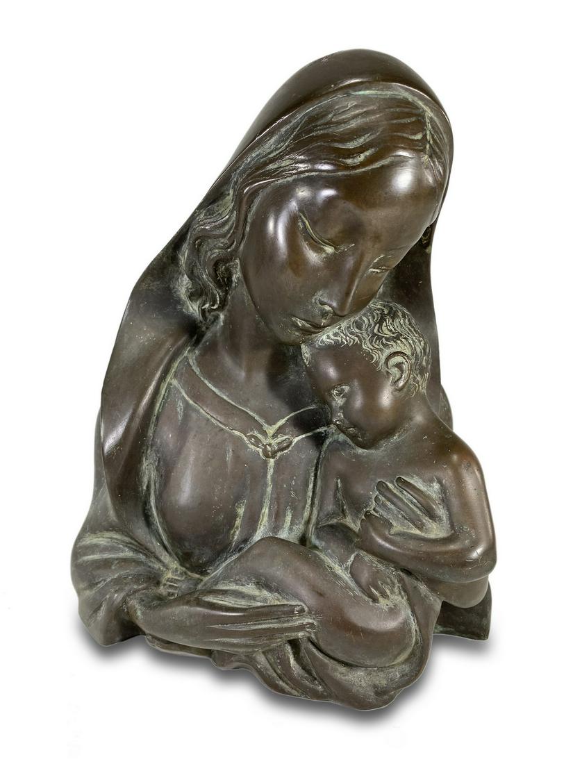 Giuseppe BESSI (1857-1922) Maternity bronze statue: Giuseppe BESSI (1857-1922) Maternity bronze statue. 9 3/4 x 8 x 5 in. TO SHIP THIS ITEM IN USA OR INTERNATIONAL, PLEASE CONTACT THE SHIPPERS : 1) UPS store1937- David Reiser -754-263-0780, auctions193