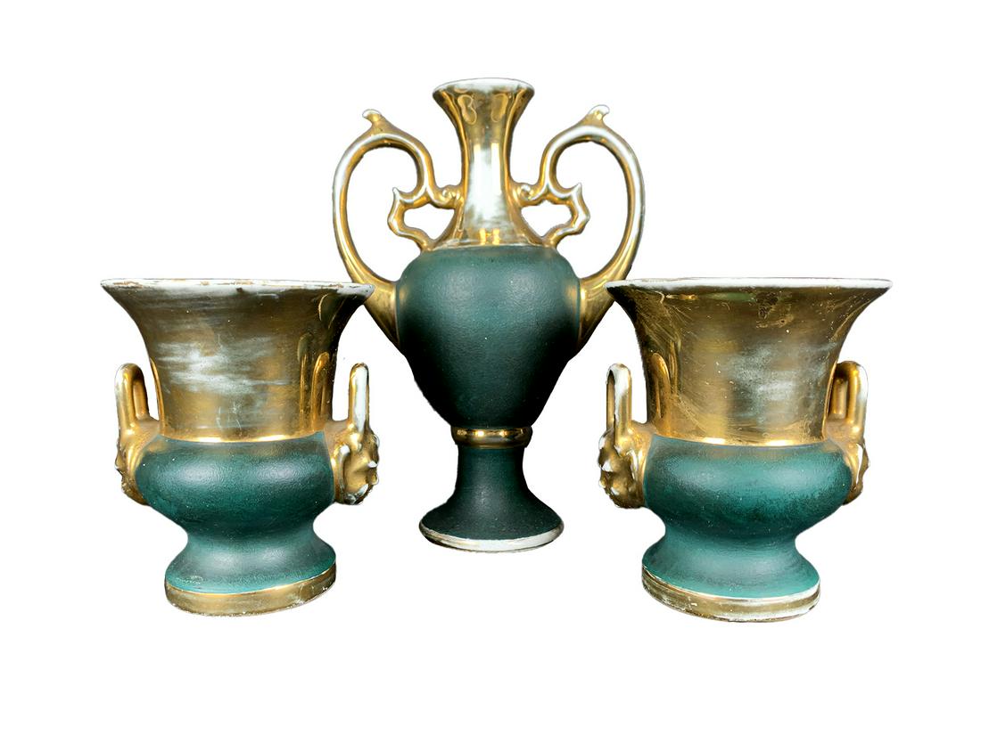 Limoges, France set of 3 porcelain vases (1 of 10)