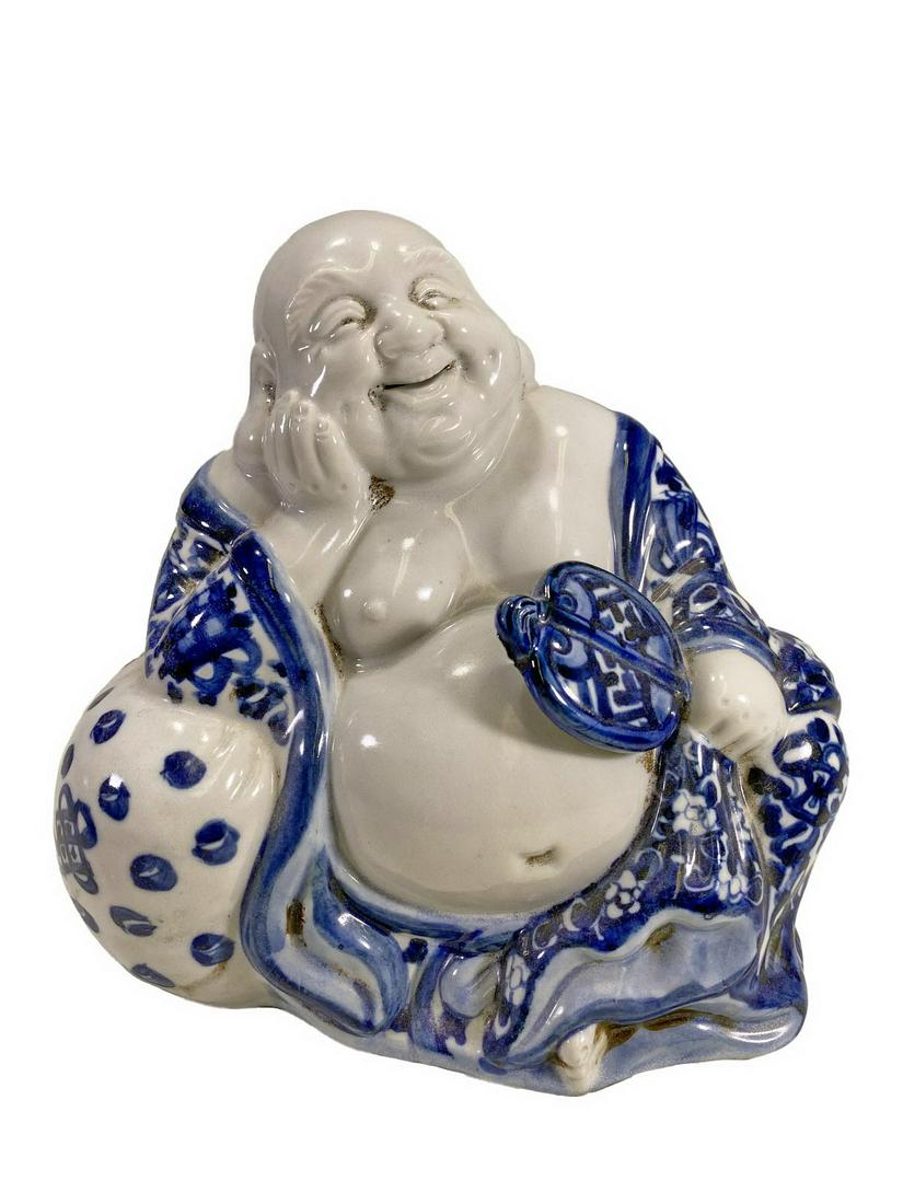 Vintage Japanese Porcelain Buddha Statue (1 of 6)